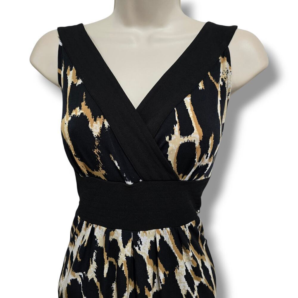 Axcess by Liz Claiborne Women’s Animal Print Sleeveless Empire Waist Dress Large - Picture 6 of 8